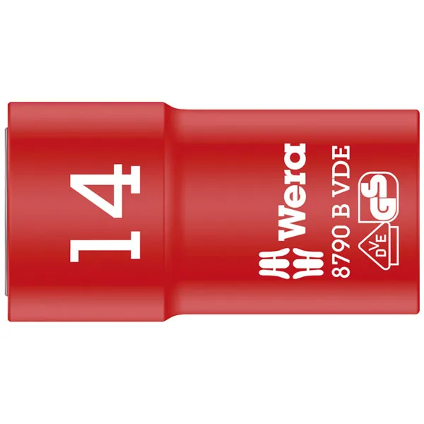 Wera 05004958001 8790 B Zyklop Vde 3/8" Drive Socket 14 x 46mm