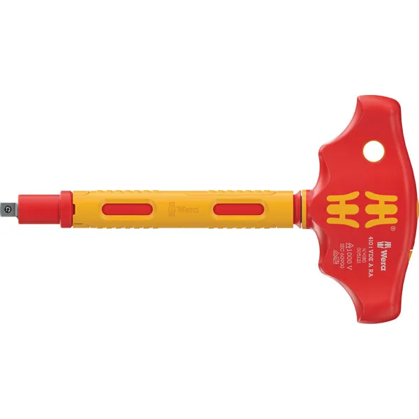 Wera 05005122001 410 i Vde B RA Vde-Insulated T-Handle With Ratche...