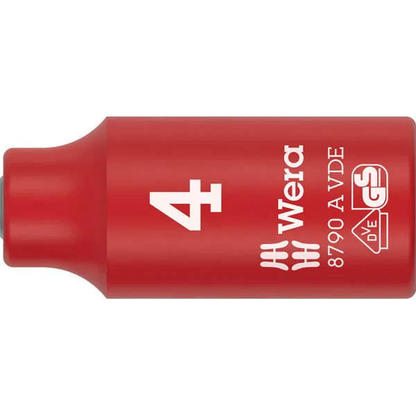 Wera 05005939001 8790 A Vde Zyklop Socket insulated With 1/4" Driv...