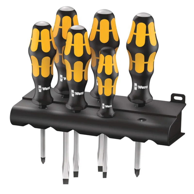 Wera 05018282001 932/6 Kraftform Plus Slot/Phillips Chiseldrivers,...