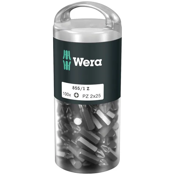 Wera 05072443001 855/1Z Classic Extra Tough Screwdriver Bits PZ1/2...