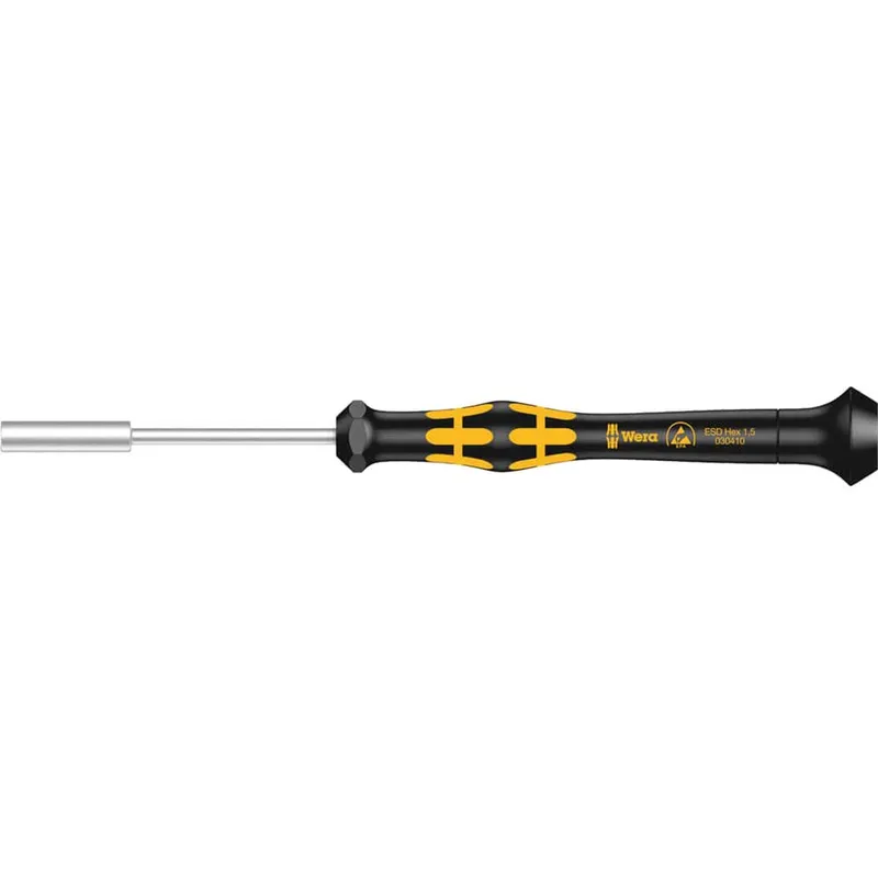 Wera 1569 Esd Nutspinner Screwdriver 1.5mm 60mm