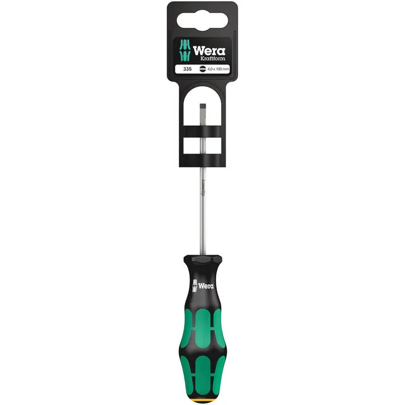 Wera 05100042001 Kraftform 335 Screwdriver Parallel Slotted Tip 3....