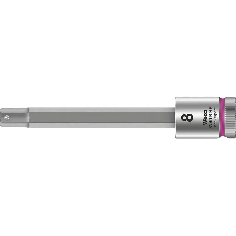 Wera 05003040001 8740 B HF Zyklop In-Hex 3/8" Bit-Socket 8 x 100mm