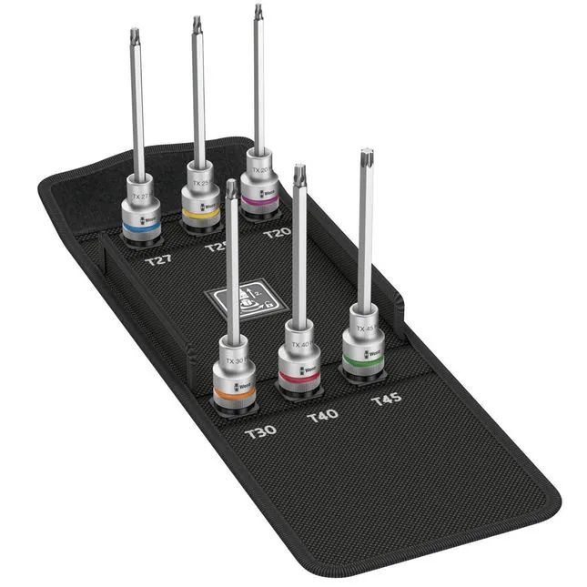 Wera 8767 Torx HF 2 1/2" Drive Zyklop Socket Bit Set
