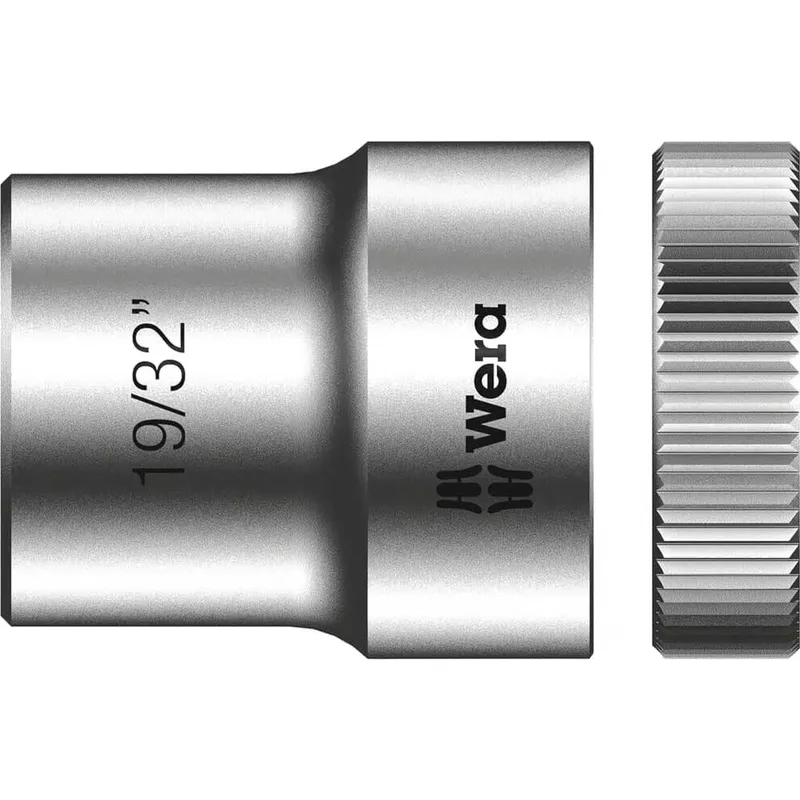 Wera 05003622001 Hmc Zyklop Ratchet 1/2in Socket 19/32in