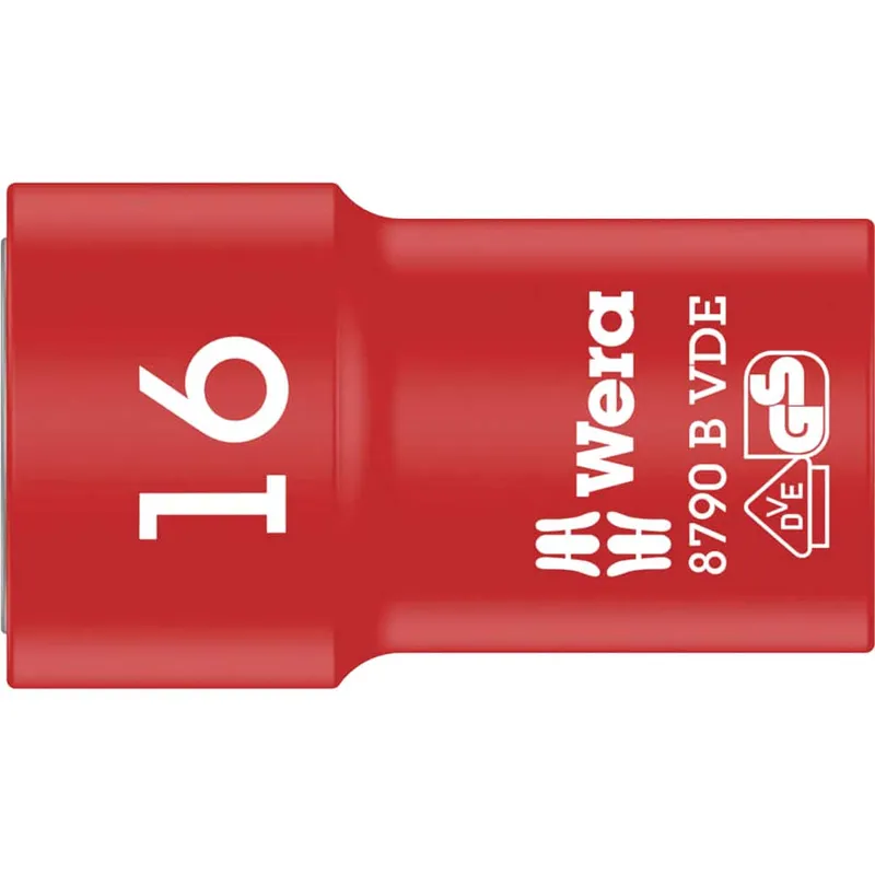 Wera 05004960001 8790 B Zyklop Vde 3/8" Drive Socket 16 x 46mm