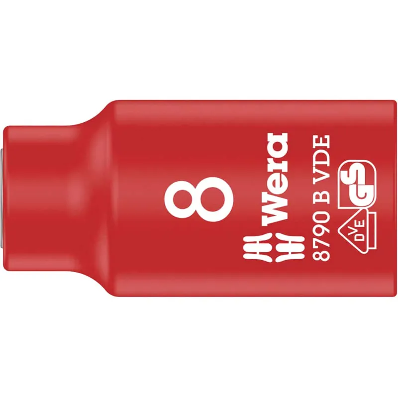 Wera 05004952001 8790 B Zyklop Vde 3/8" Drive Socket 8 x 46mm