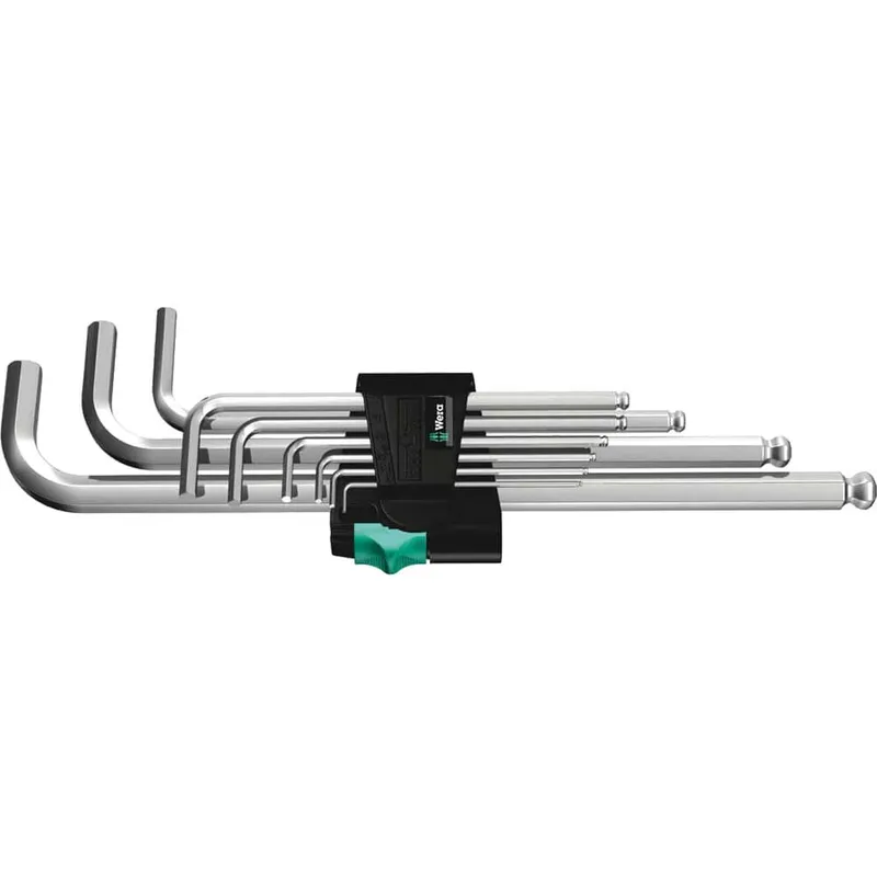 Wera 05022087001 950 Pkl/9 SM N L-Keys for Hex Socket Screws, 9-Pi...