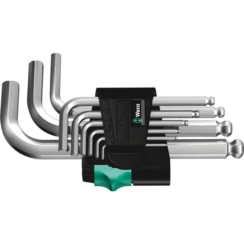Wera 05133163001 950 Pks/9 SM N L-Keys for Hex Socket Screws, 9-Pi...