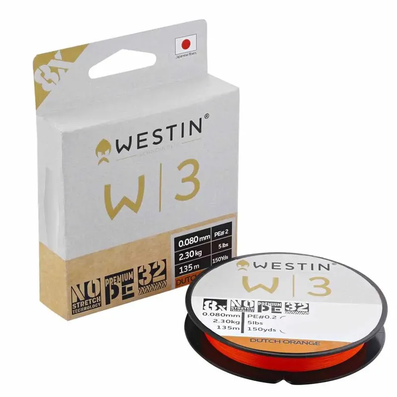 Westin W3 300 M Braided Line Dutch Orange 0.305 mm unisex