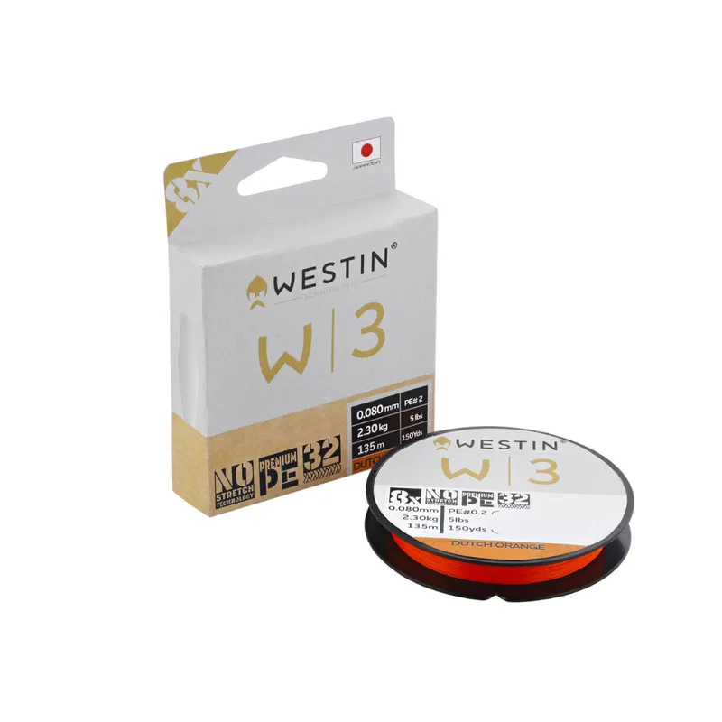 Westin W3 8-Braid Dutch Orange 300m - 0.450 mm 91lbs