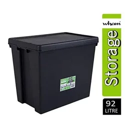 Wham Bam Black Recycled Storage Box 92 Litre