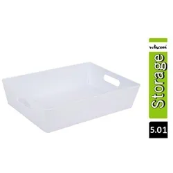 Wham White Rectangular Studio Basket 5.01 6 Litre