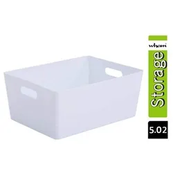 Wham White Rectangular Studio Basket 5.02 11.5 Litre