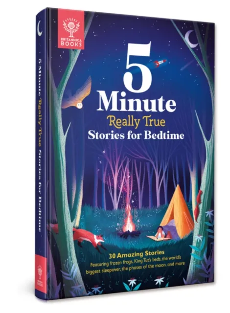 Britannica Group Britannica's 5-Minute Really True Stories for Bedtime Hardback Book Multicolor