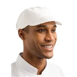 Whites Chefs Clothing Whites Unisex Bakers Cap White