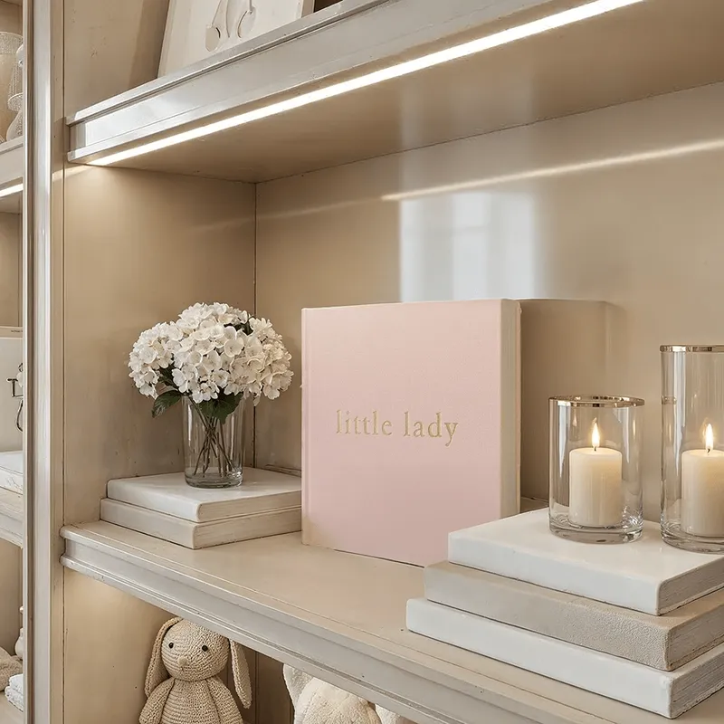 Pink & Gold 'Little Lady' Photo Album