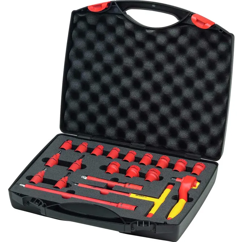 Wiha 21 Piece Vde Insulated 3/8" Drive Socket Set 3/8"