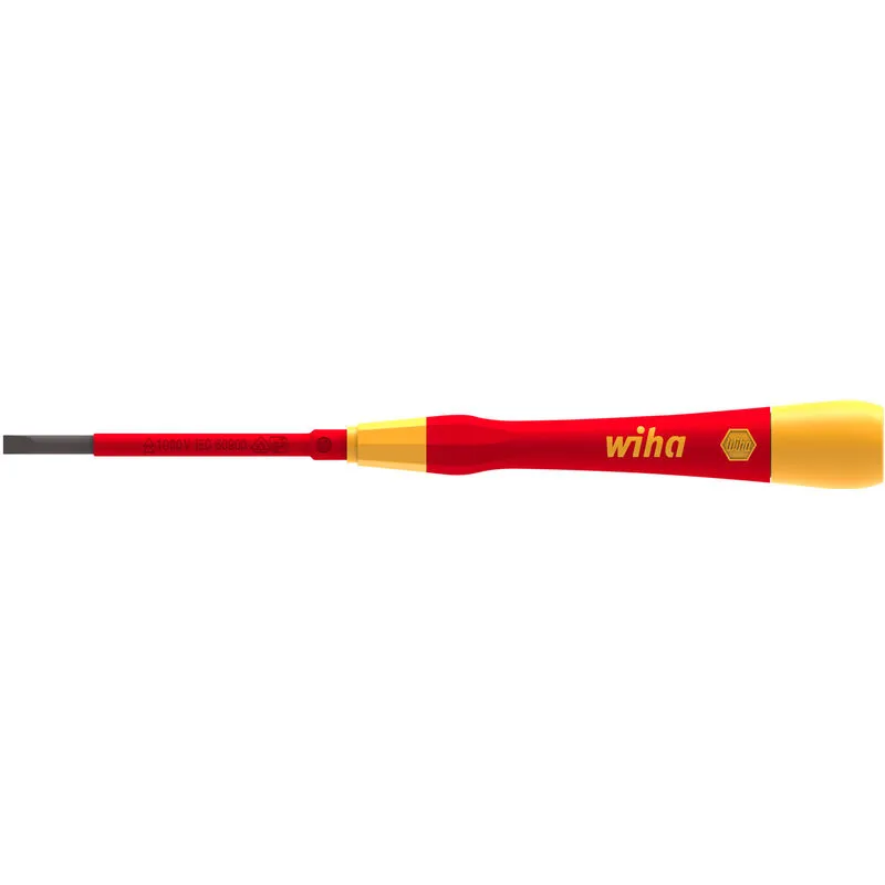 Wiha Picofinish Vde Insulated Slotted Screwdriver 3.5mm 65mm