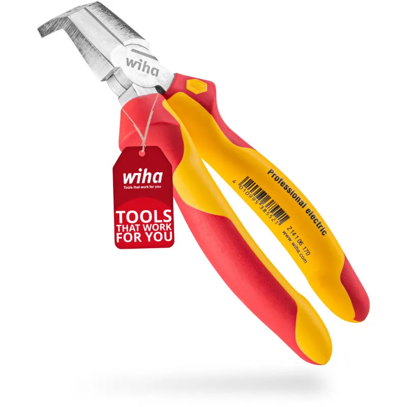 Wiha - installation pliers TriCut electric vde (38853), diagonal cutters + stripping pliers + stripping electrician's pliers for switches + sockets