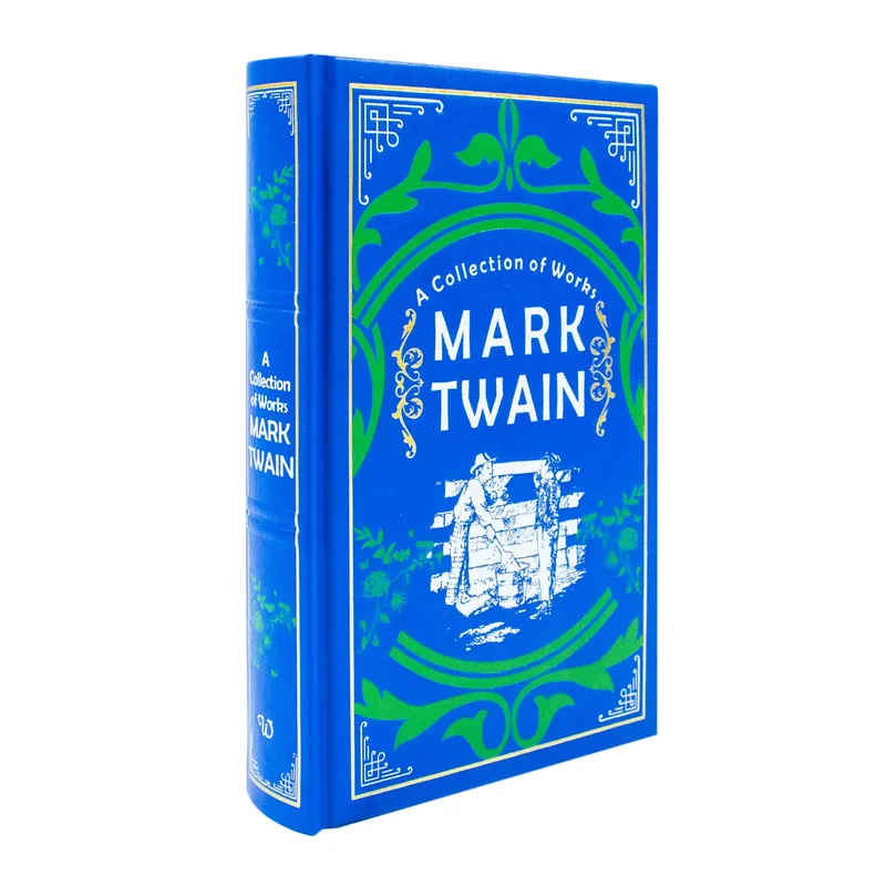 Mark Twain: A Collection of Works - Fiction - Hardback (Leather-bound) Wilco Books