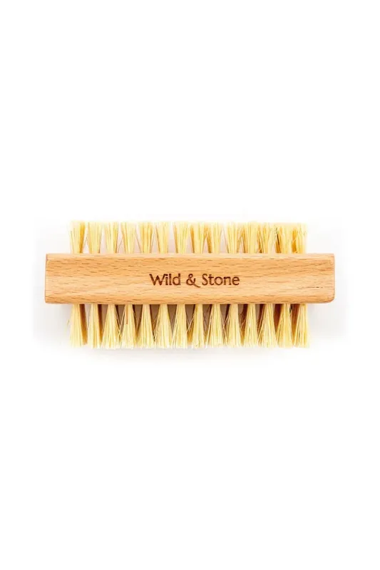 Wild & Stone Natural Bristle Nail Brush Biodegradable in Brown Brown