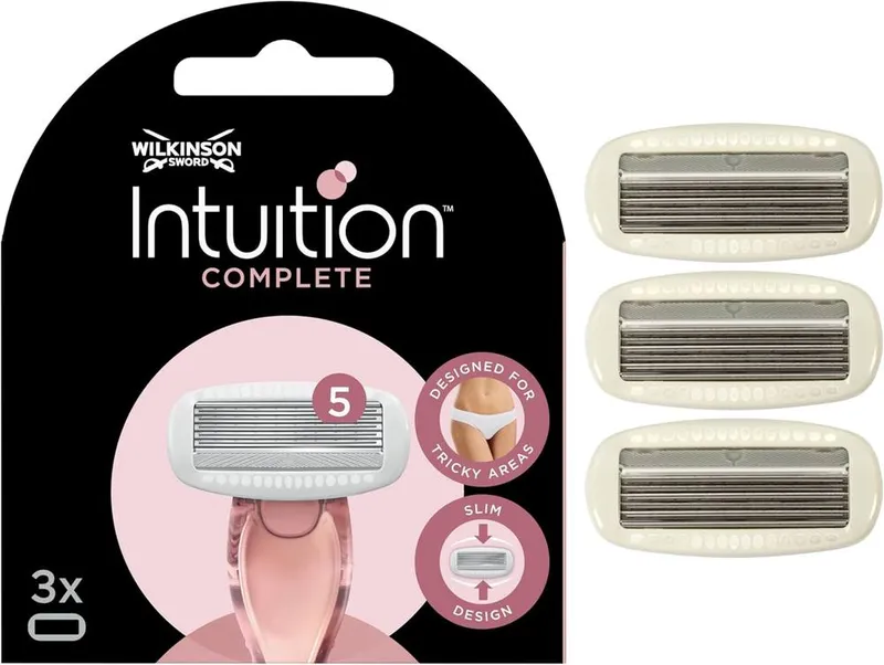 Wilkinson Sword Intuition Complete Blades 3 Ct in Black - Black - Size: One Size