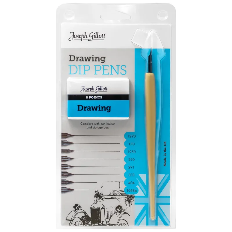 William Mitchell Joseph Gillott Drawing Dip Pens