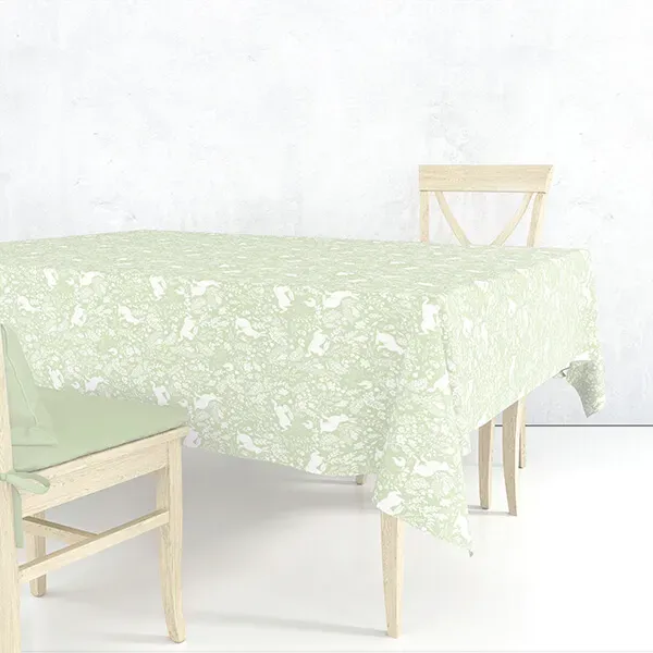 William Morris Forest Life Green 132X178cm Cotton Tablecloth