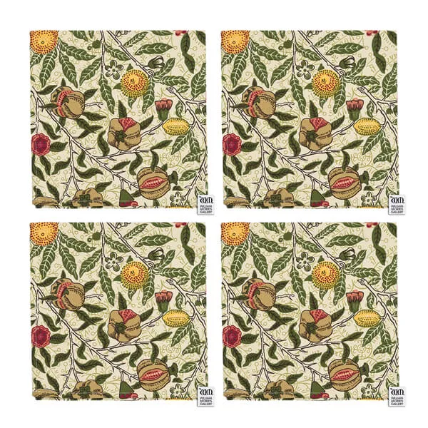 William Morris Fruit Pack Of 4 Napkins