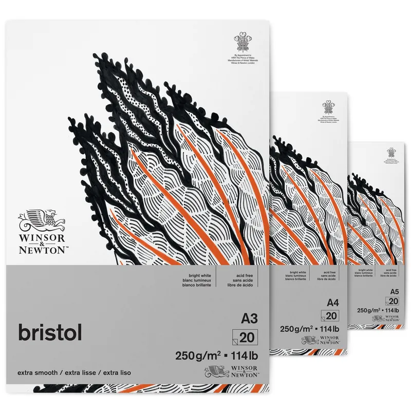 Winsor & Newton Bristol Board Pads - 250gsm - 20 Sheets