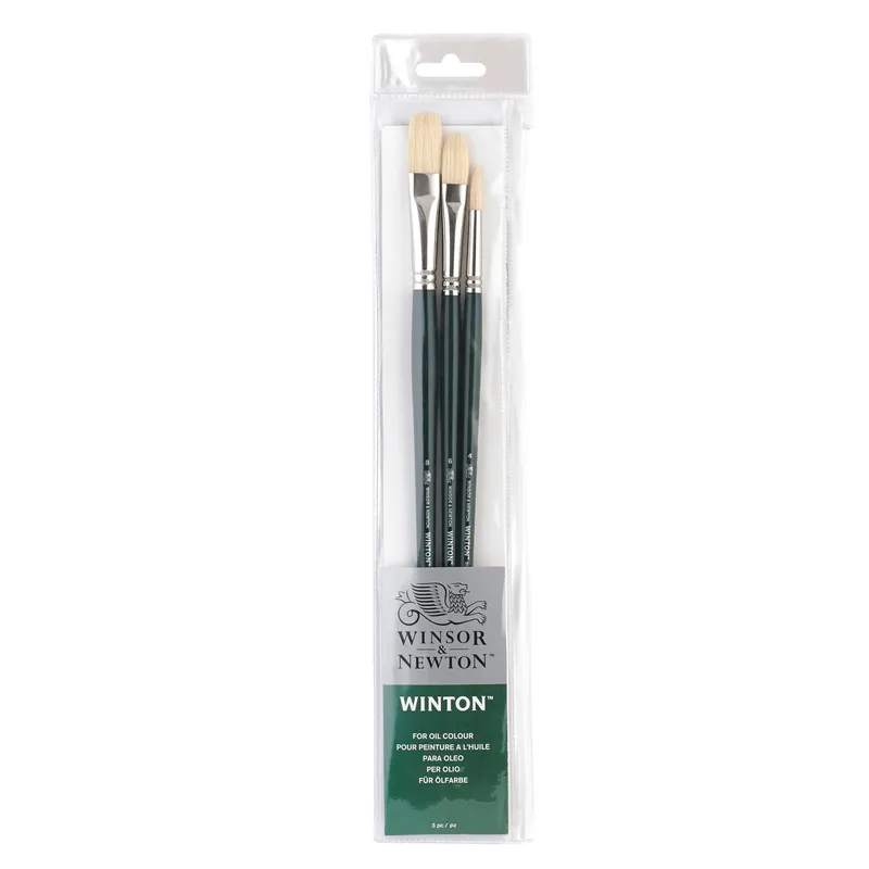 Winsor & Newton : Winton Oil Brush : Set of 3