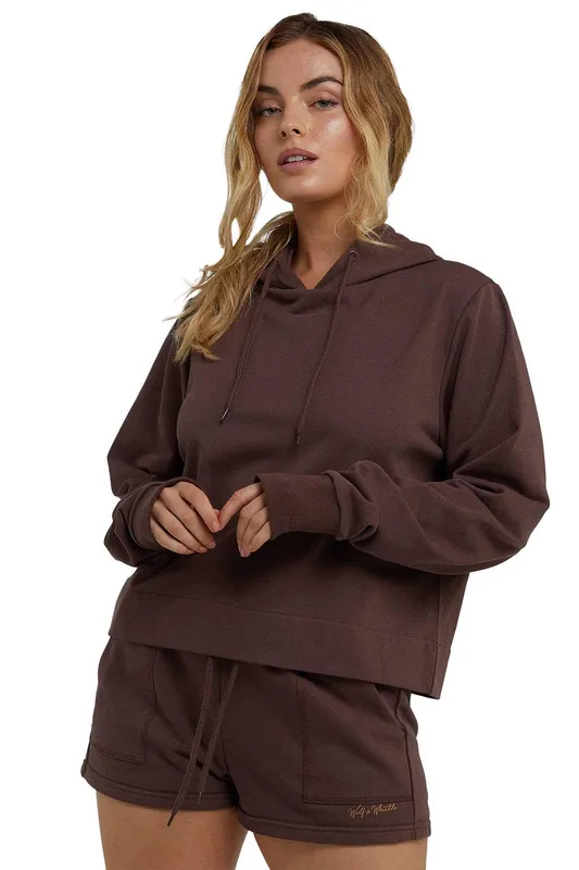 Wolf & Whistle Women's Brown Hooded 'Top' Size: 10 Brown 10