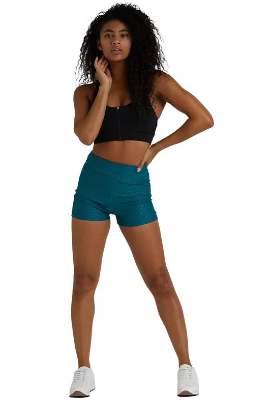 Wolf & Whistle Women's Teal Wet Look 'Shorts' Size: 16 Teal 16