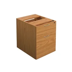 Wooden Pedestals Fixed Pedestal 2 Drawers Nova Oak
