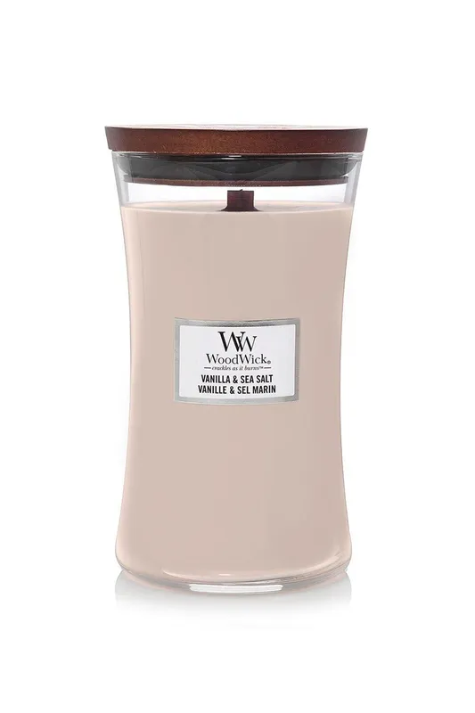 Debenhams Vanilla & Sea Salt Large Candle in Pink - Pink