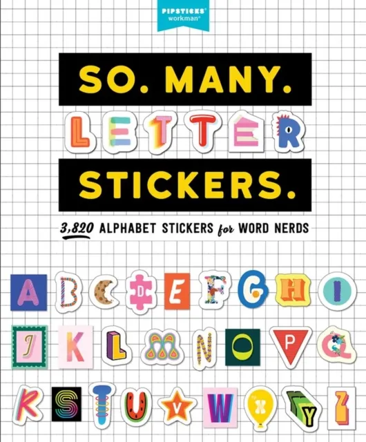 Workman Publishing So. Many. Letter Stickers. : 3,820 Alphabet Stickers For Word Nerds