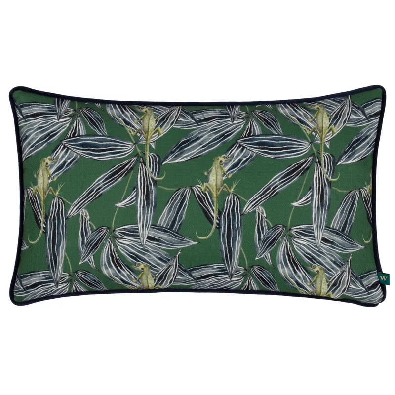Wylder Tropics Ebon Wilds Jahi Filled Cushion - Emerald - One Size