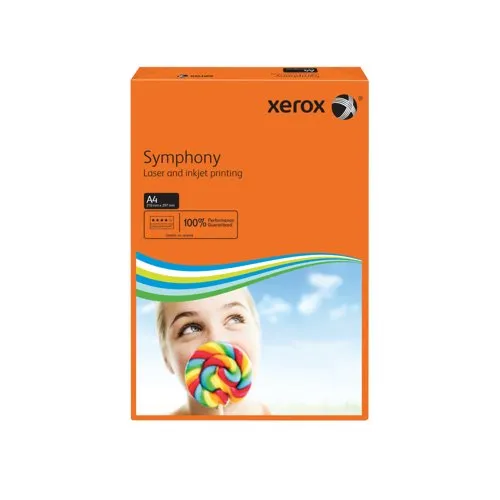 Xerox Symphony 80gsm Deep Tints Orange A4 Paper Ream (500 Pack)