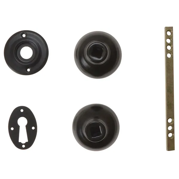 Locks P405 Rim Knob Polished Brass Finish - Yale