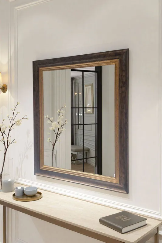 Yearn Mirrors Classic Bronze Gold Bevelled Wall Mirror Bronze