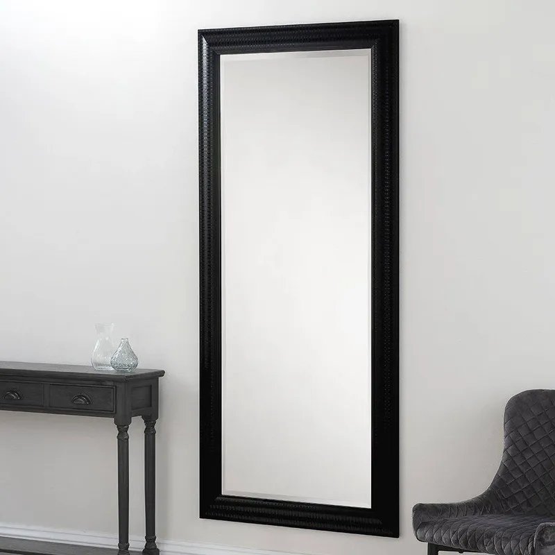 Yearn Mirrors Textured Black Full length mirror 168.5x77cm - Black