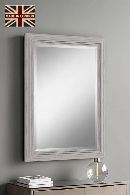 Yearn Mirrors Yearn Distressed White Framed Wall Mirror 128.5x75cm - White