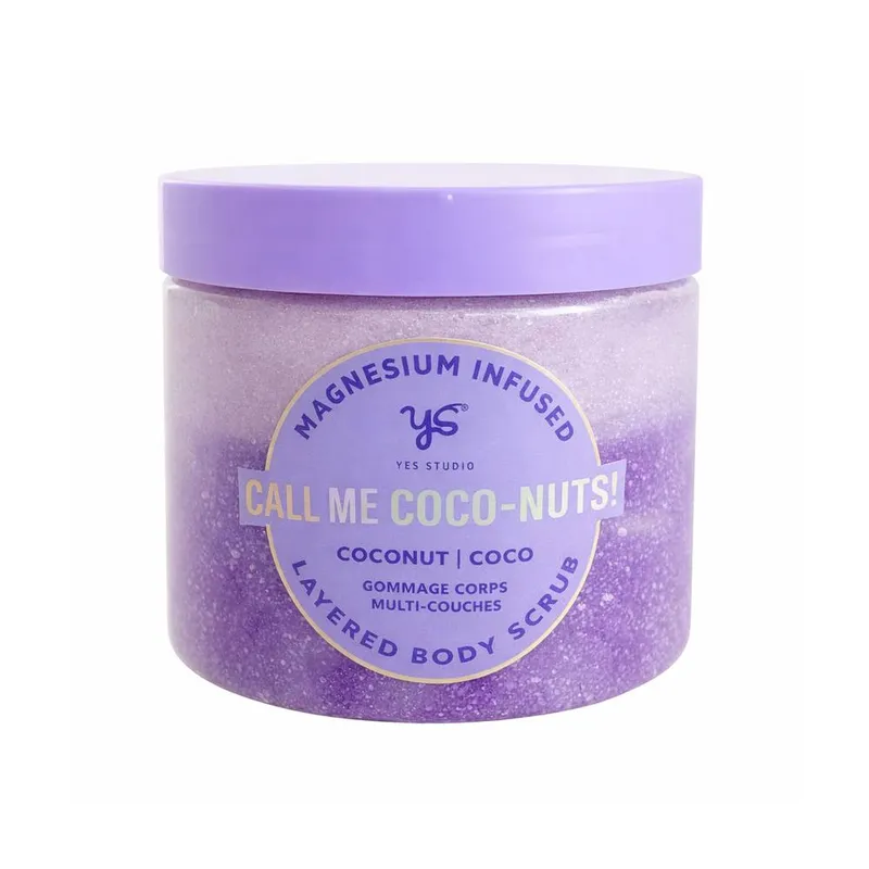 Yes Studio Triple Layered Body Scrub - Coconut in Purple - Purple