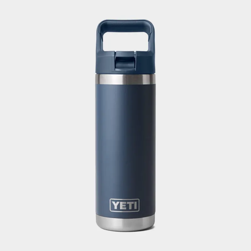 Yeti Rambler 18oz Colour Straw Bottle / Navy / One - Size: One