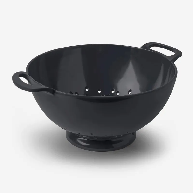 Zeal Melamine Colander Large 24cm in Dark Grey Dark Grey