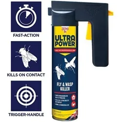Zero-in Ultra Power Fly & Wasp Killer 600ml (ZER552)