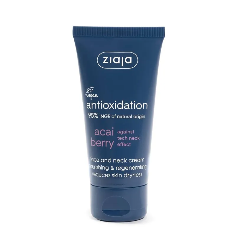 Ziaja Unisex Acai Berry Nourishing & Regenerating Face & Neck Cream 50ml in White White 50ml female
