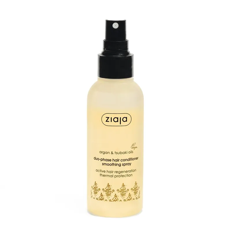 Ziaja Argan & Tsubaki Oils Duophase Hair Conditioner Smoothing Spray 125ml in White White 125ml
